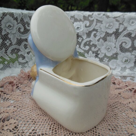 planter ceramic Madonna Mother Mary and Baby Jesus Made in Japan circa 1950s-60s - Picture 4 of 12